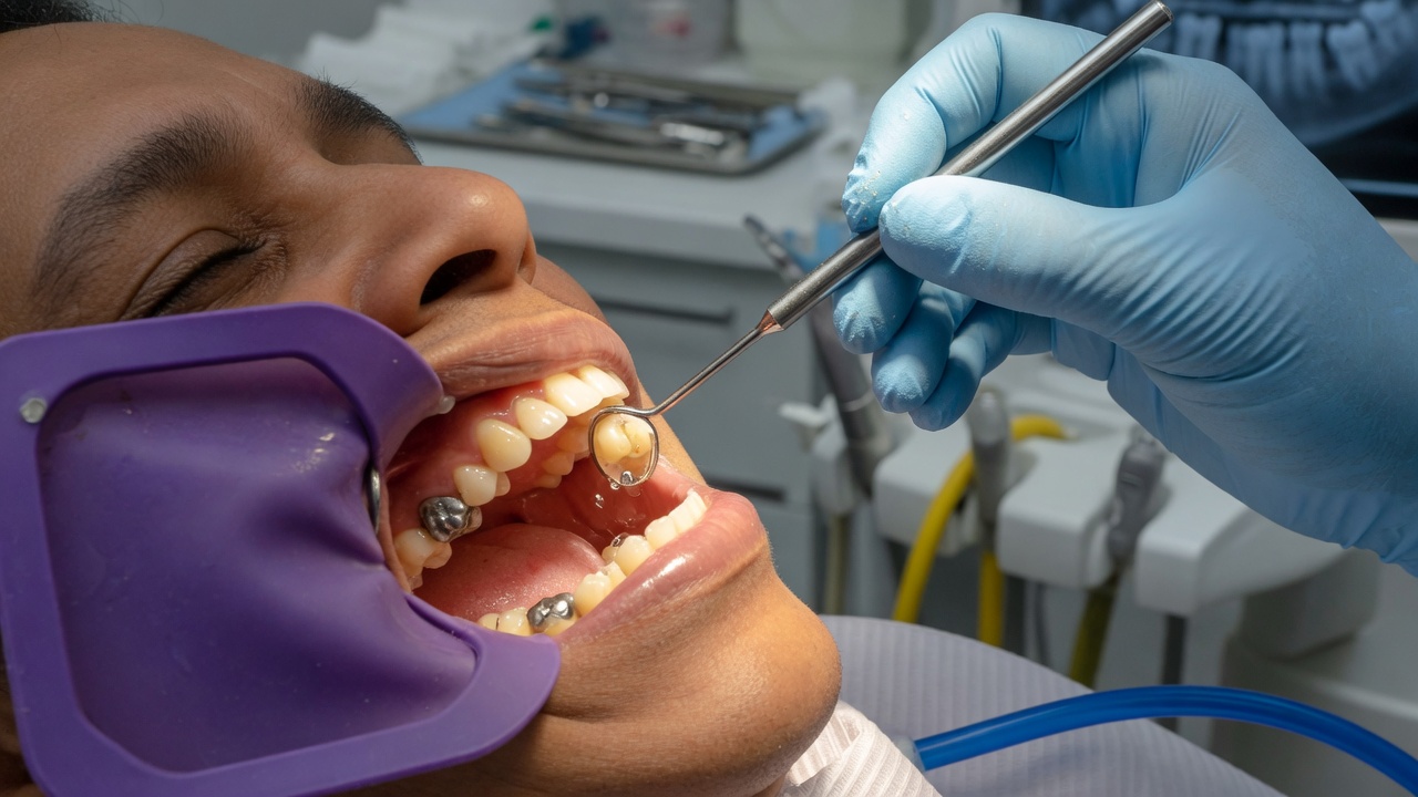 radiographie d'une dent dévitalisée douloureuse à la pression