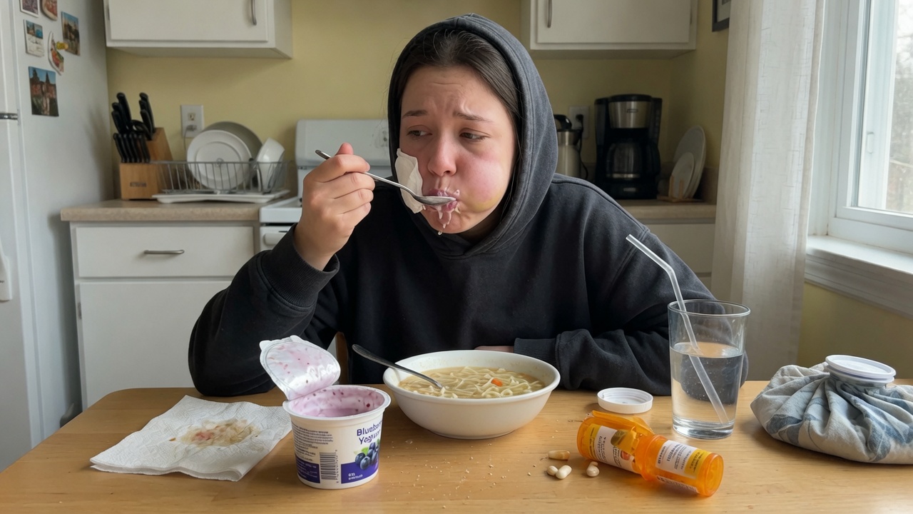 Alimentation molle après extraction de dent de sagesse