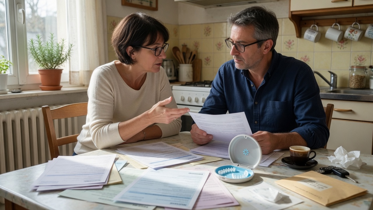 Documents de mutuelle et devis Invisalign pour calculer le reste à charge réel