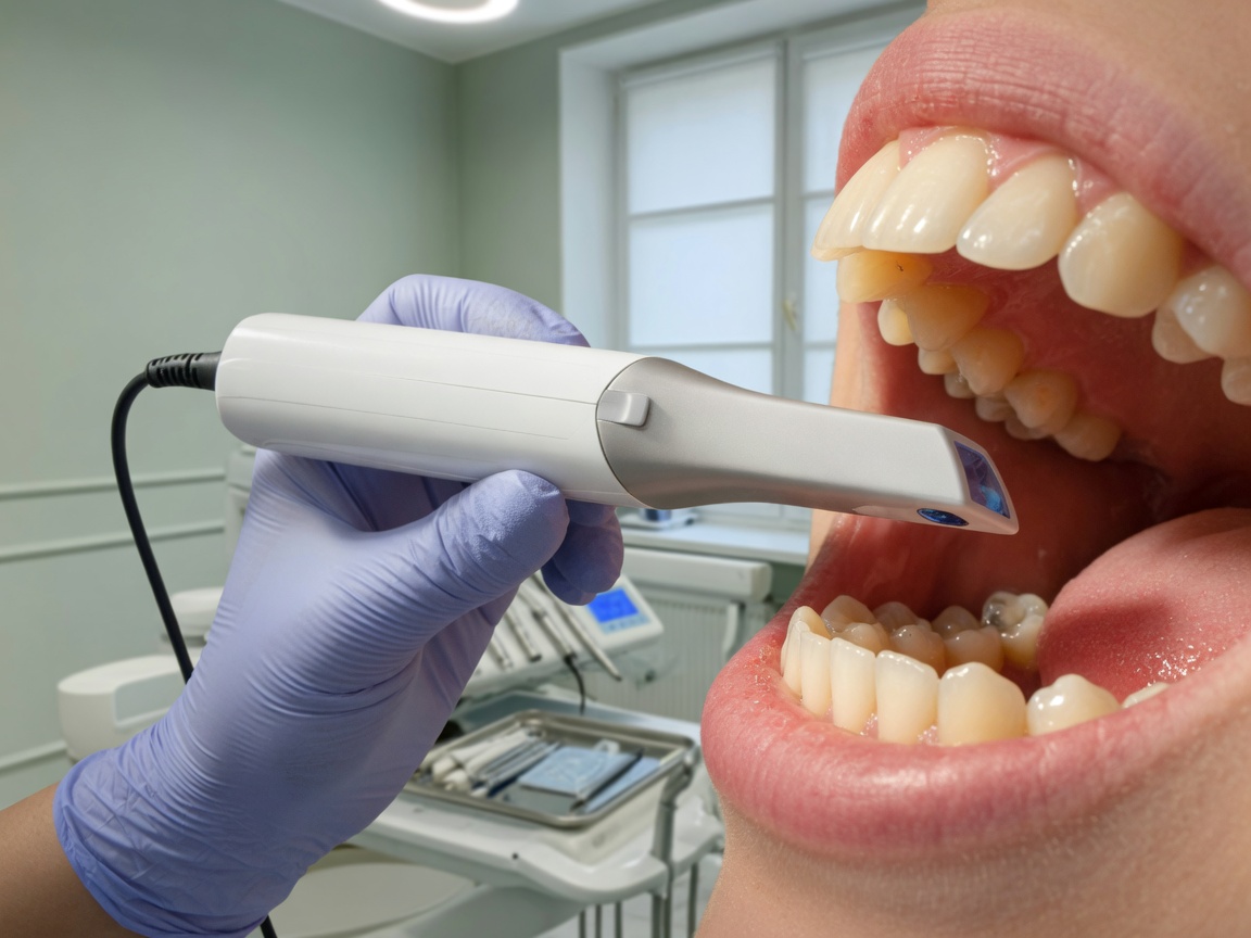 Scanner intra-oral avant un plan de traitement par aligneurs