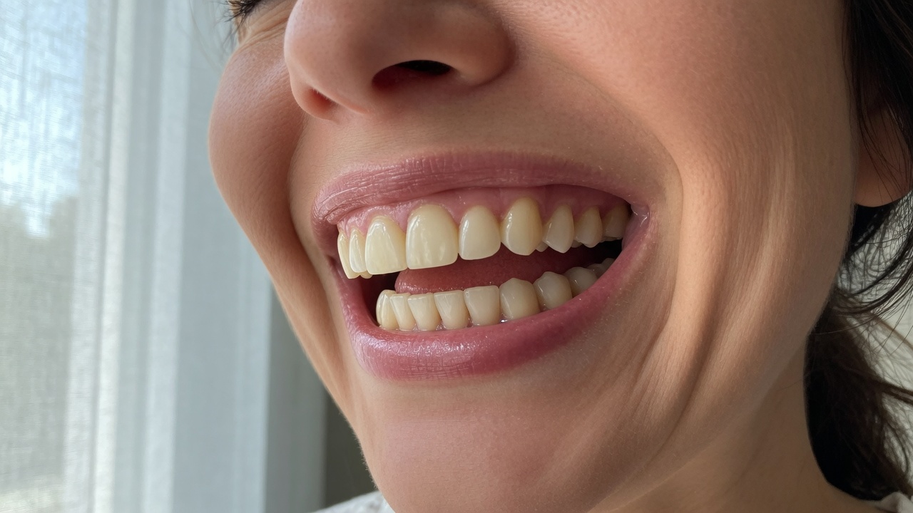 sourire restauré après pose d'un onlay dentaire
